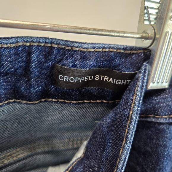 Judy Blue Joan High Rise Cropped Straight Leg Denim Jeans 88375 Medium Blue 31 - Picture 4 of 8